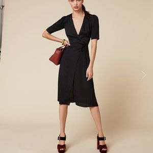 Reformation Marta Dress Black